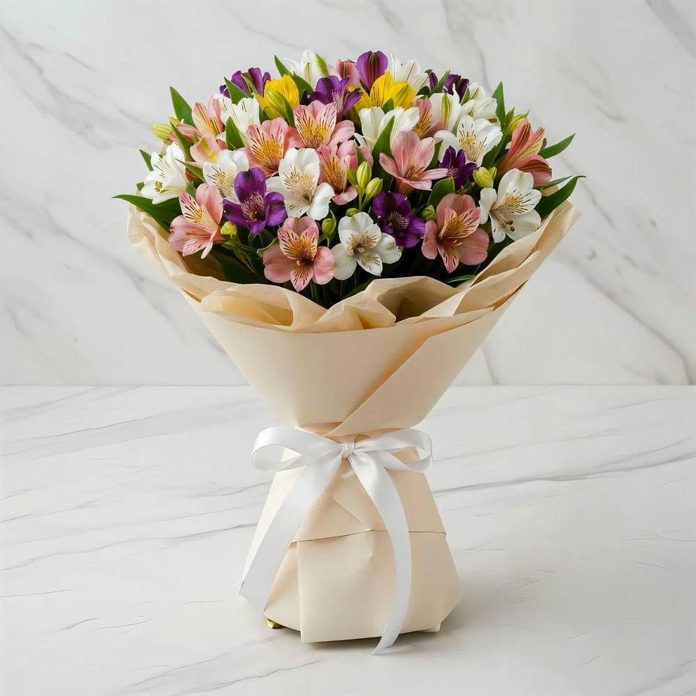 Букет цветов из: Альстромерии в Кременках