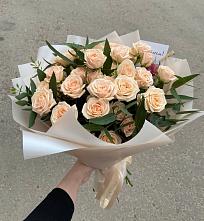 Букет Кремовые розы Латте в Кременках
