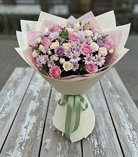 Букет цветов из:  Розы и Хризантемы в Кременках