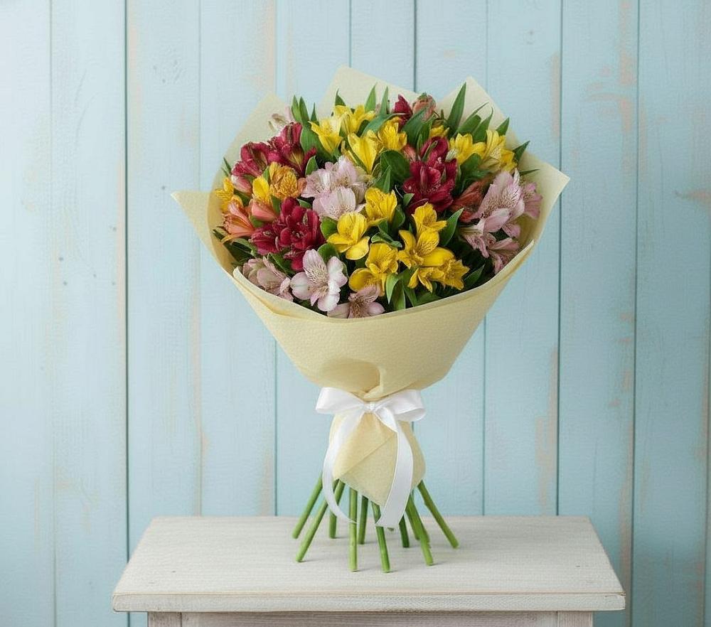 Букет цветов из: Альстромерии в Кременках
