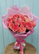 Букет 15 Розовых роз Равель в Кременках
