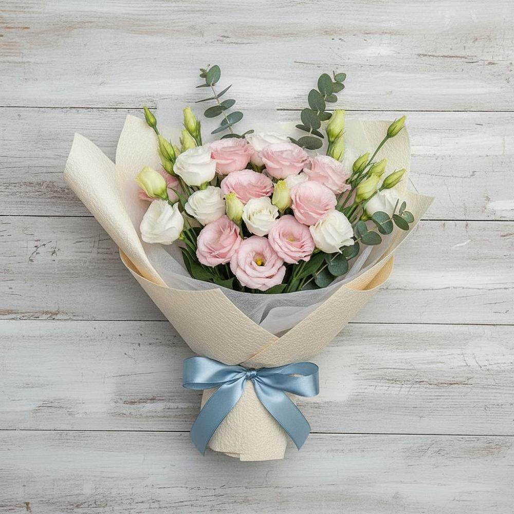 Букет цветов из: Лизиантусы в Кременках